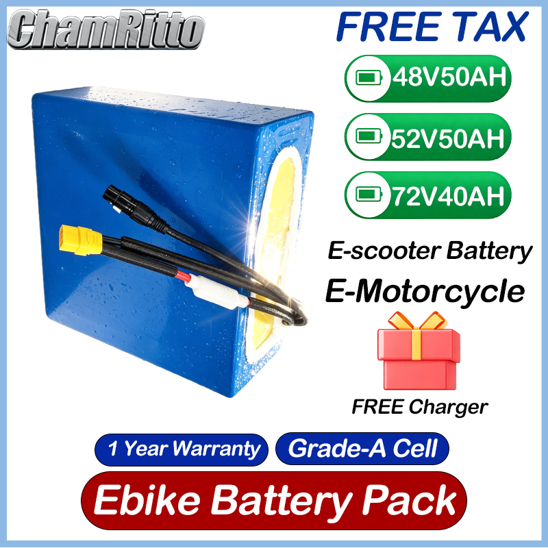 48V 52V 30ah 50ah Electric bik - 60V 50Ah Electric Scooter Battery review and price