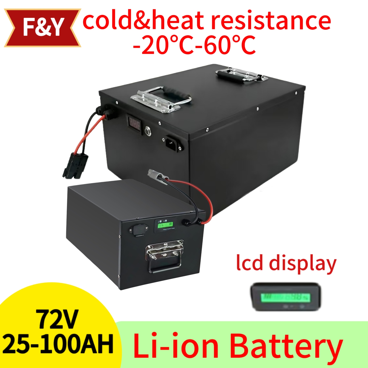 F&Y72V 25Ah 35Ah 45Ah 65Ah 80A - 72V 40Ah Lifepo4 Battery Pack review and price